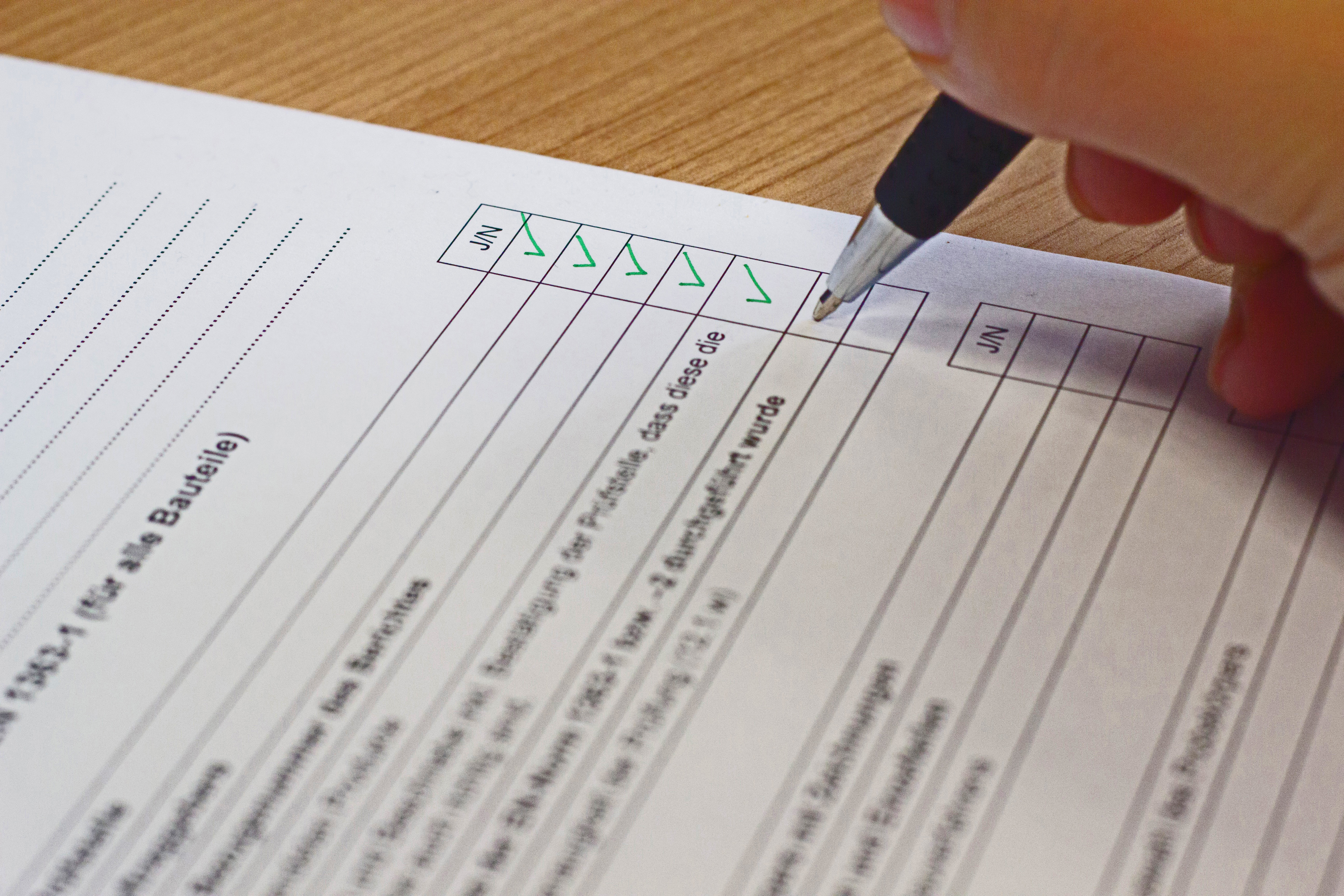 Checkliste
